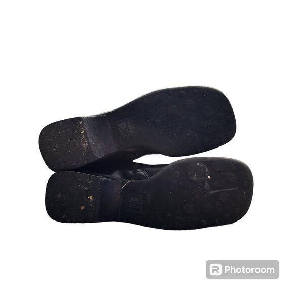 Kenneth Cole Reaction black leather zipper booties. size 7.5 - Picture 5 of 6